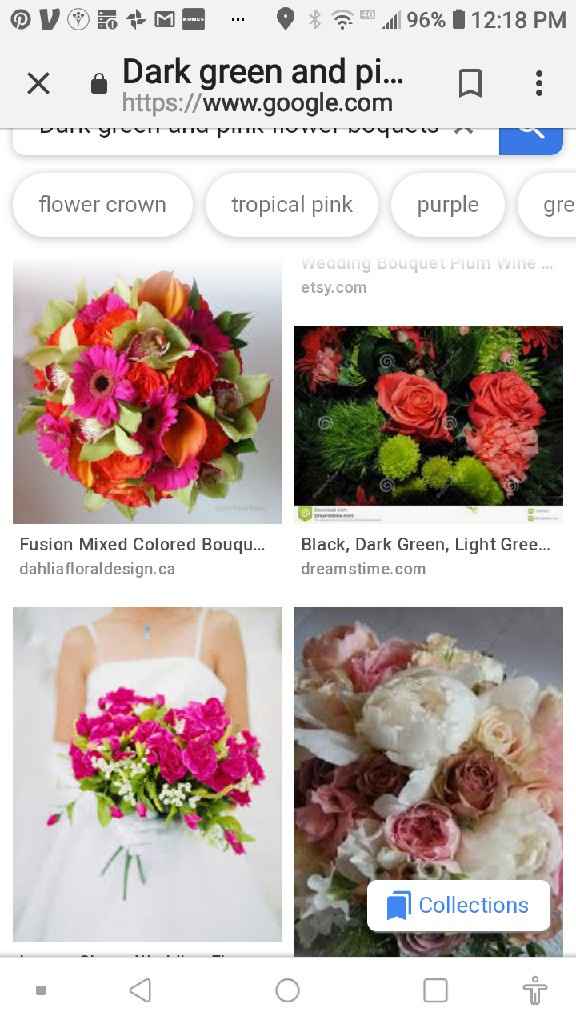 My wedding dress is green. Anyone have ideas for a color palette? - 1