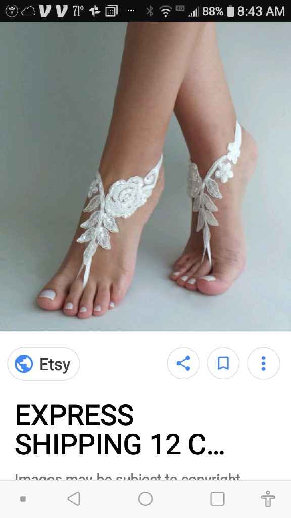 Beach wedding, to go barefoot or not? - 1