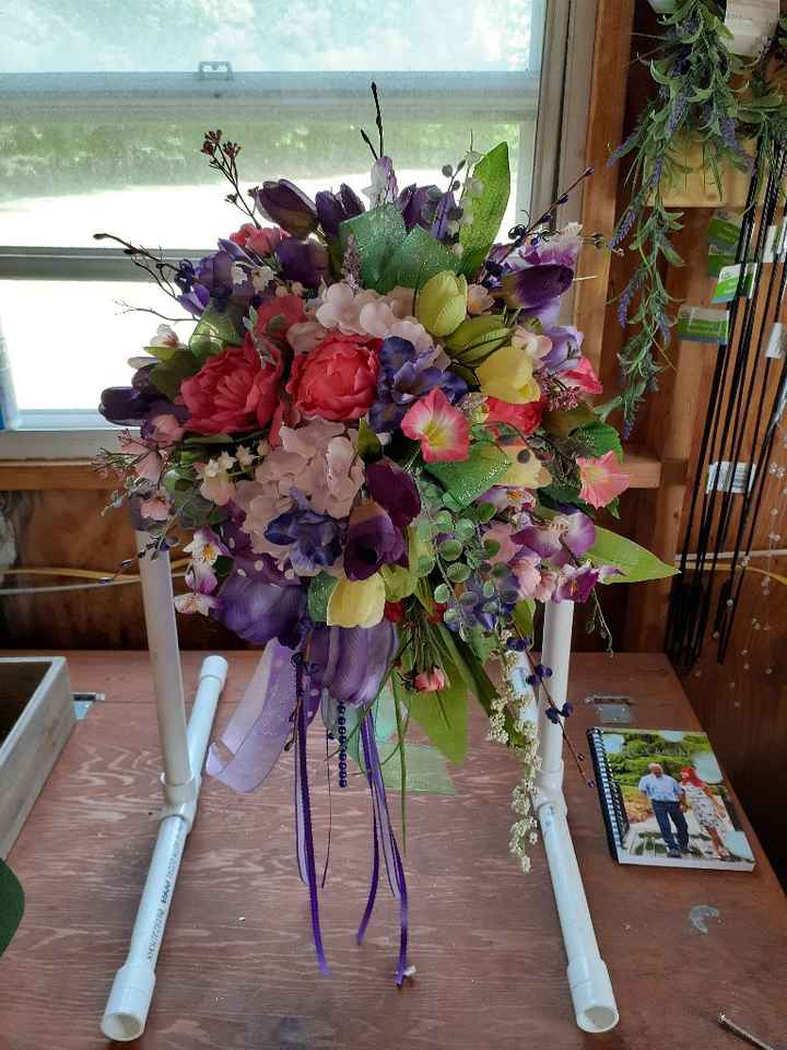 37 days! Today's project, Matron of Honor Bouquet - 2