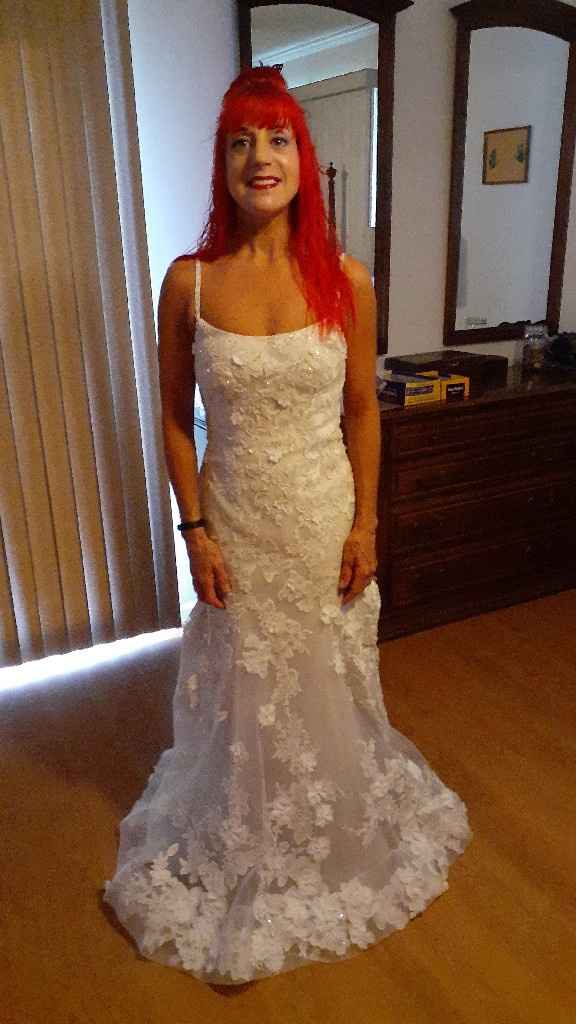 30 days! tried on my dress after alterations:) - 2