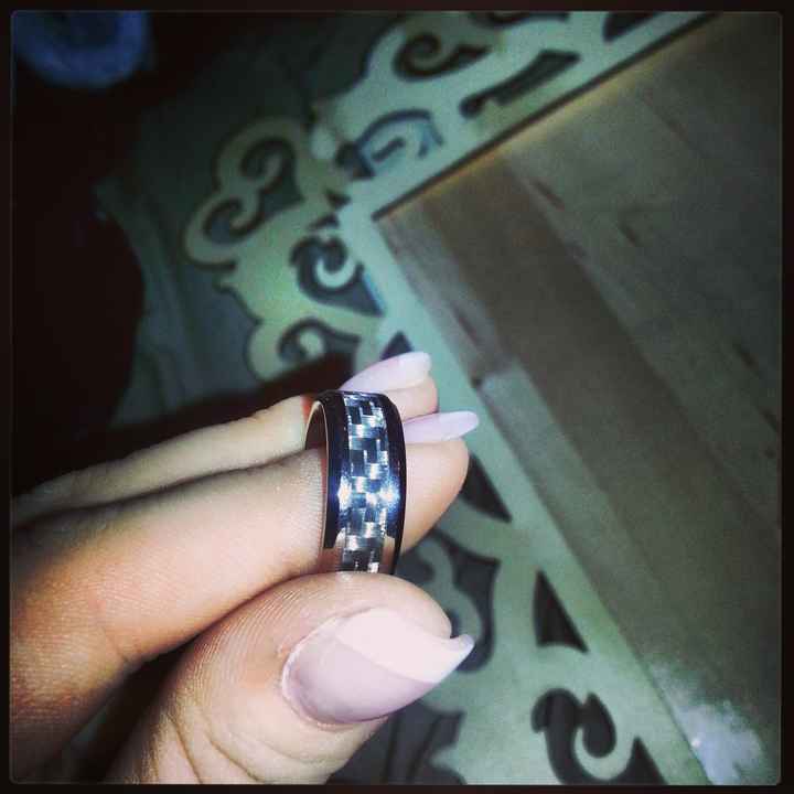 I bought my Fiancé his wedding band!! pic