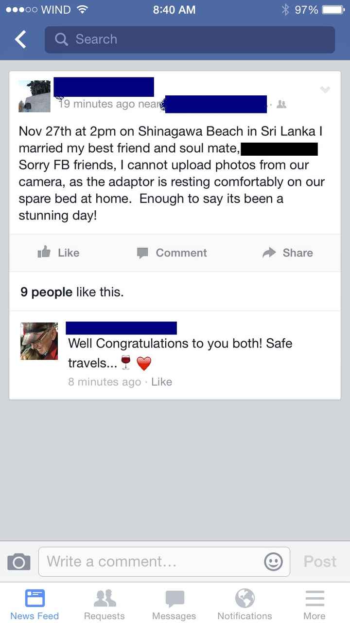 NWR: So my dad got married today..... vent