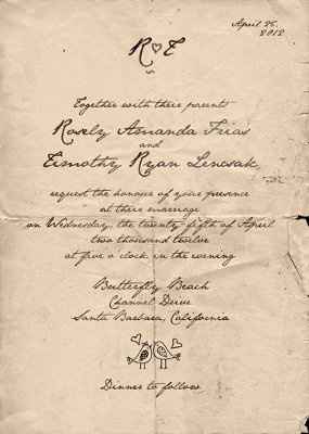 My INVITATIONS :)!!!!!!!!