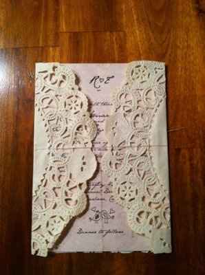 My semi DIY Invites *Pics*