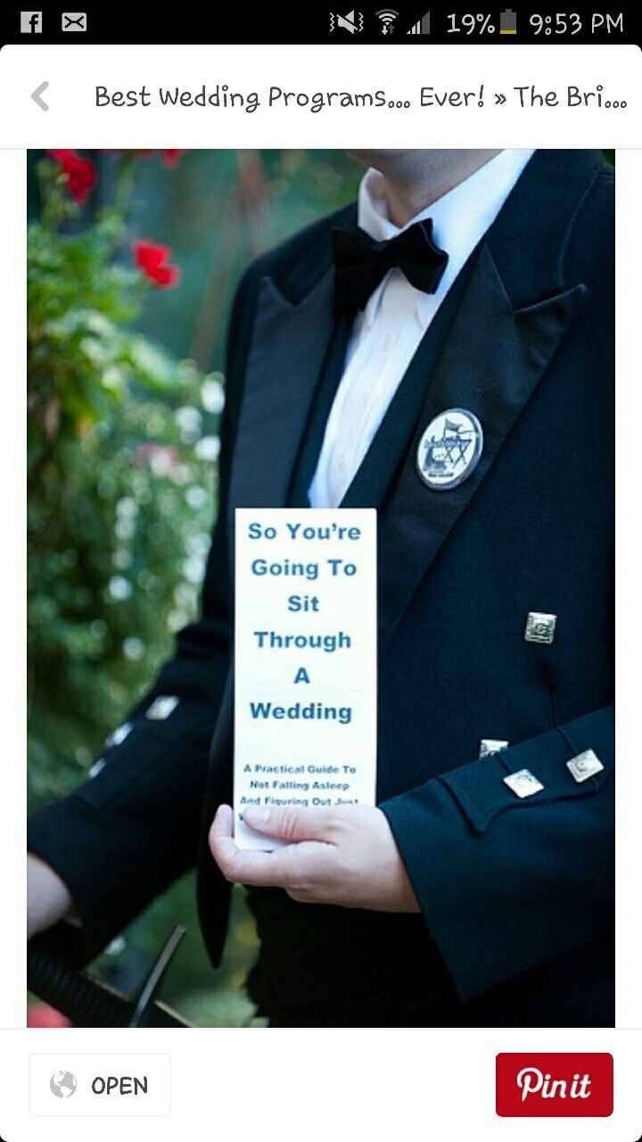 Wedding Program