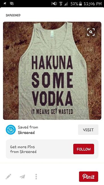 I will drink you under the table...