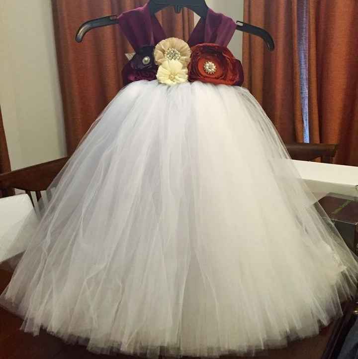 Excited about my flower girl dress!