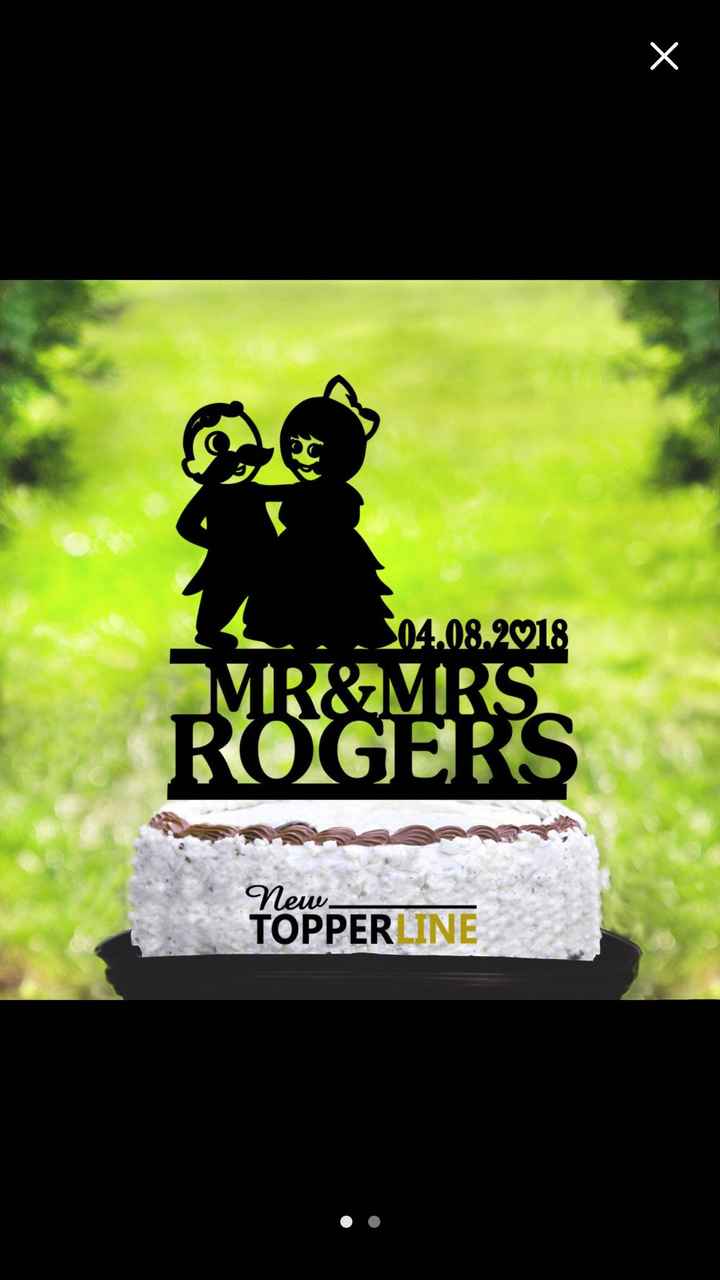 Wedding cake topper - 1