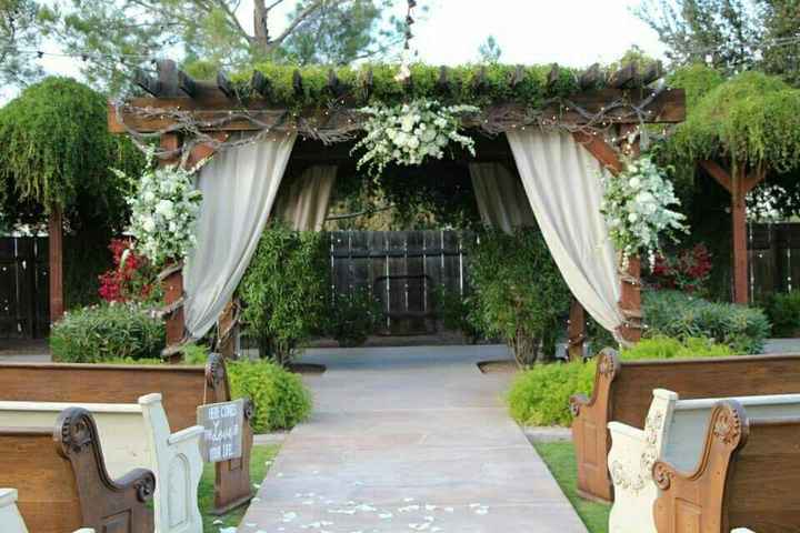 Show me your ceremony backdrops:)