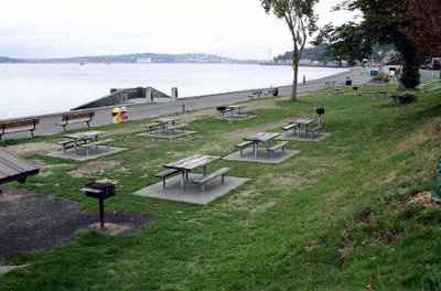 Outdoor Wedding and Reception at Alki Beach