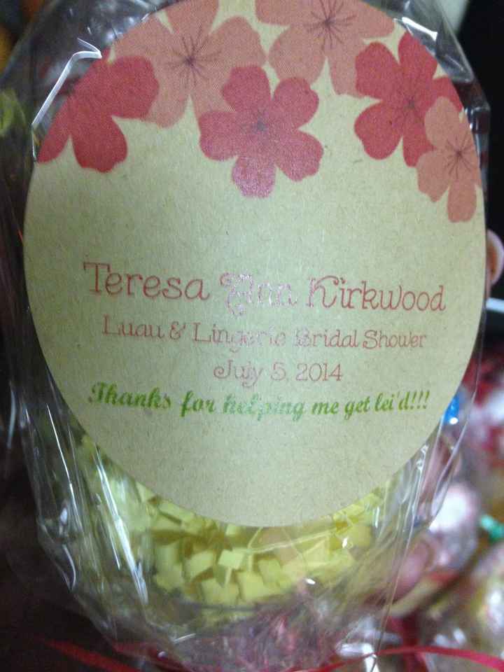 Bridal shower favors