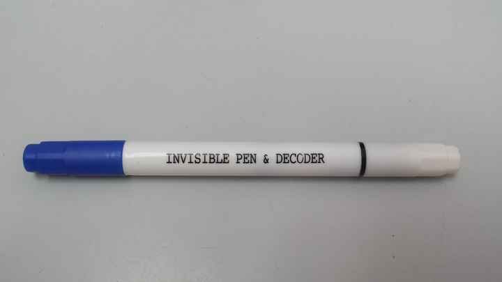 Invisible ink pen update