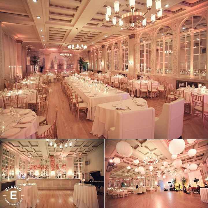 wedding and reception same room