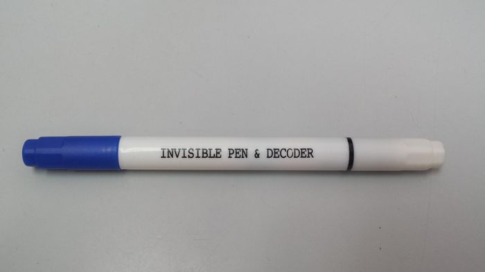 Invisible ink pen update
