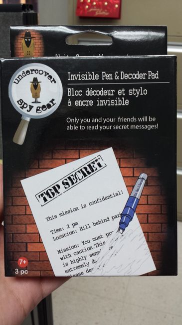 Invisible ink pen update
