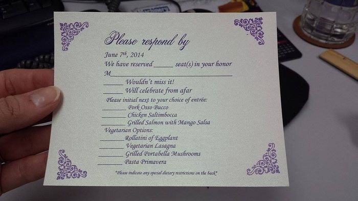 My DIY RVSP cards (pic)