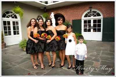 Black bridesmaids dresses -- need some help with pictures!