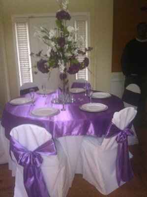 Flower and table mock up with pics!