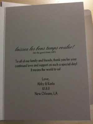 Just got our thank you cards and they look so good!!!