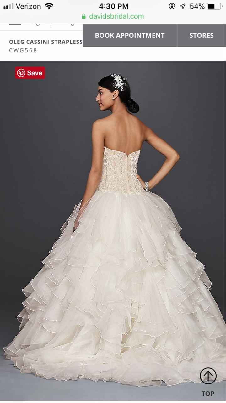 Picking up my dress from David’s Bridal - 1