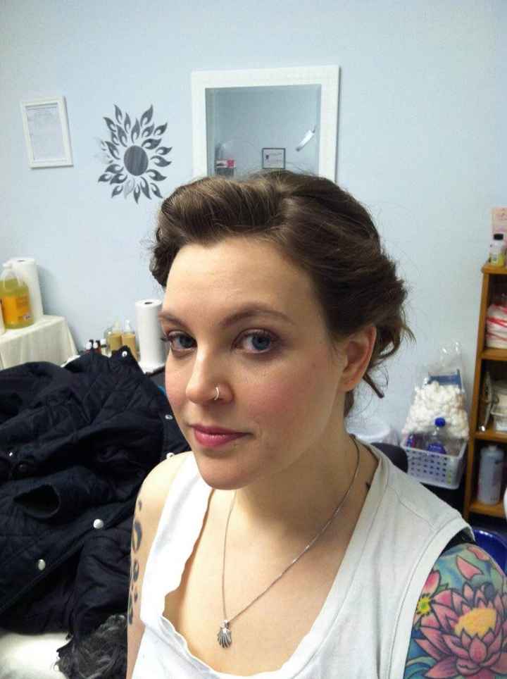 can i see pics of your wedding day makeup!!