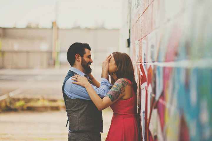 Weird photos-wedding engagement or personal