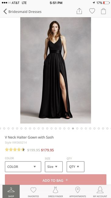 Yes to bridesmaid dresses