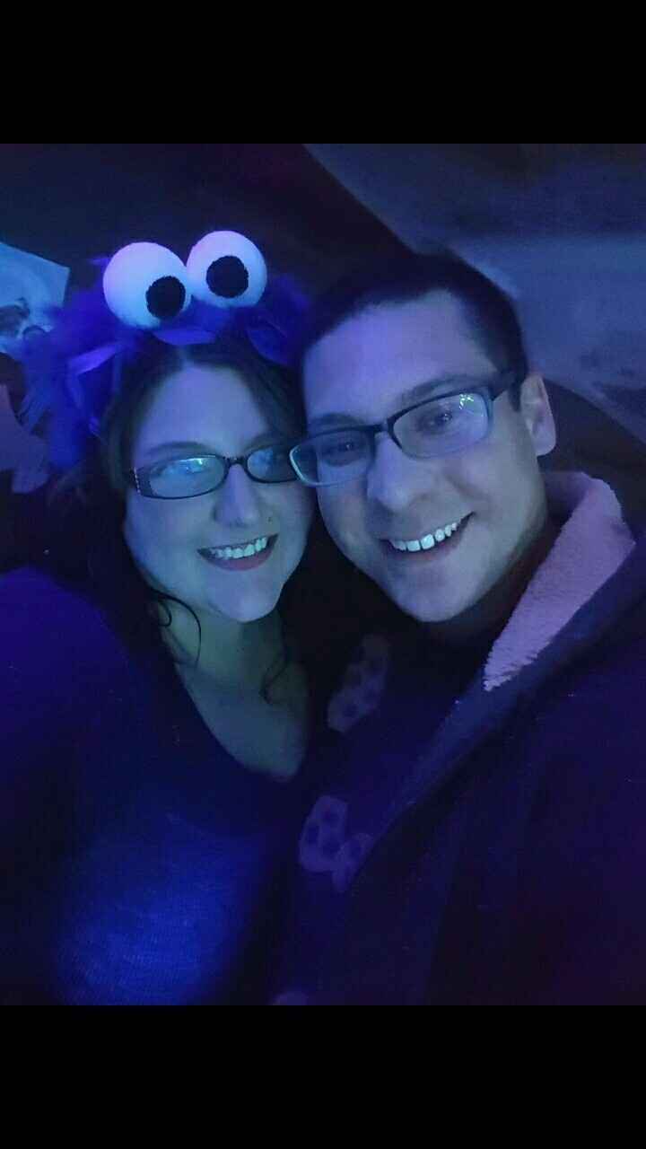 Happy Halloween post a pic of you and your fiancé in costumes