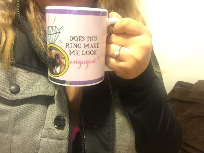 Shameless Mug/Engagement Ring Pics!