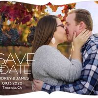 How many pictures did you use on your Save the Dates? - 1