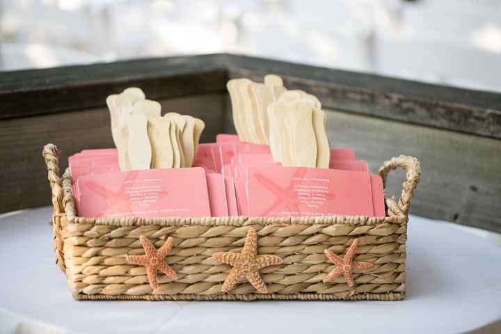 Place Cards, Programs (fans?), Menu Cards....