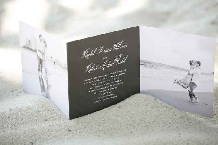How many of you are putting your pictures on your invitations?