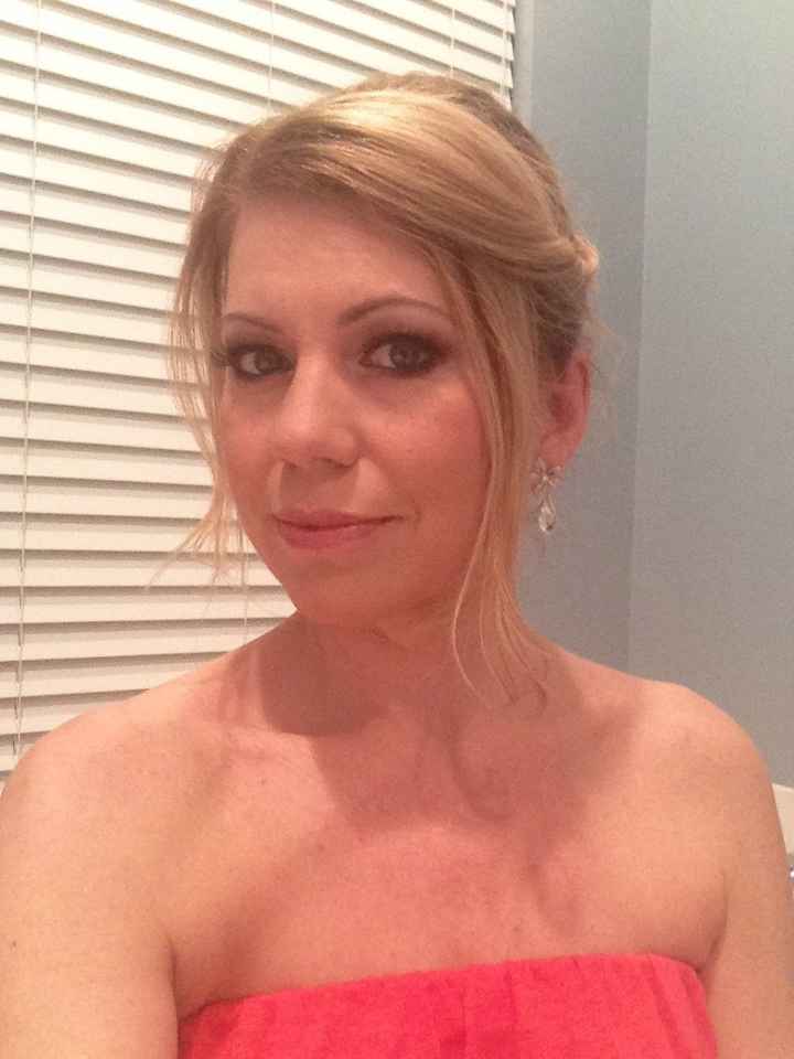 Makeup trial #1 with fake lashes