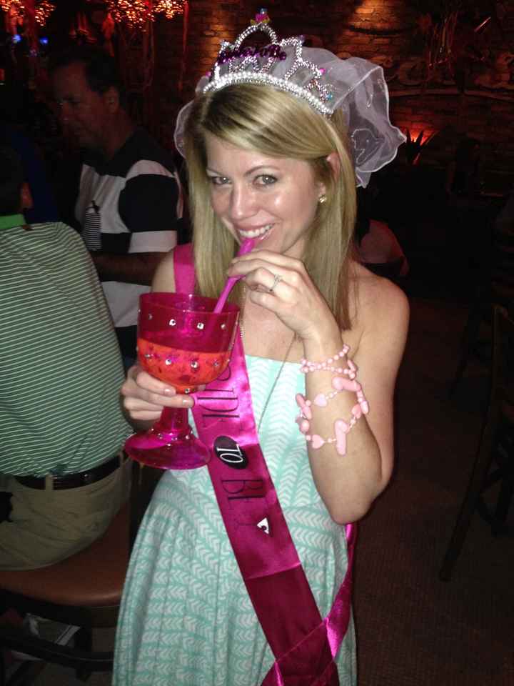 Had my bachelorette party last night and my girls just had to embarrass me with penis'!