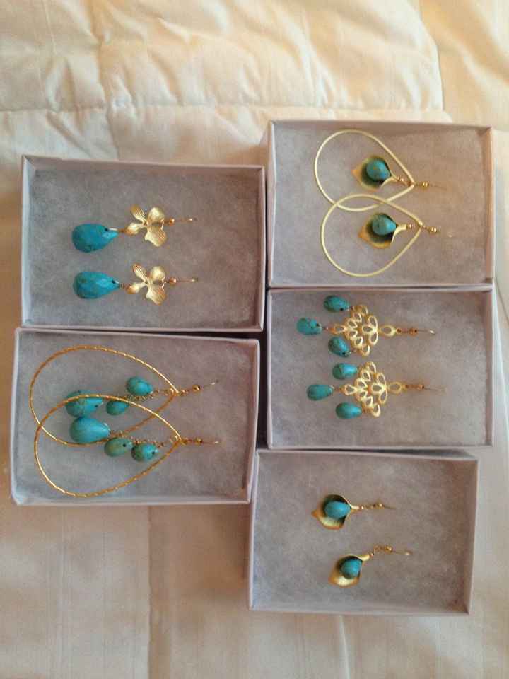 Finally completed jewelry set for bridal party! w/pics
