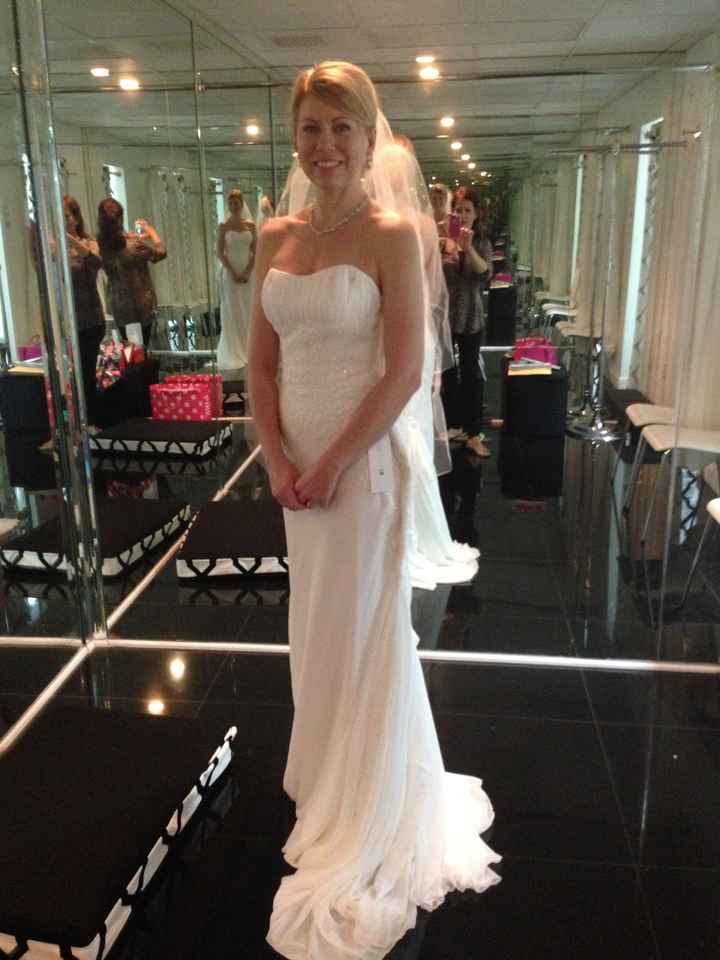 First dress fitting today! And I got to try on with the necklace I previously posted about. w/Pics
