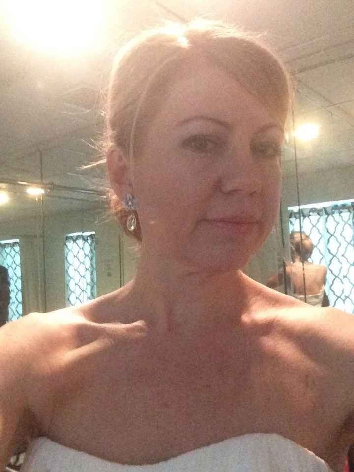 First dress fitting today! And I got to try on with the necklace I previously posted about. w/Pics
