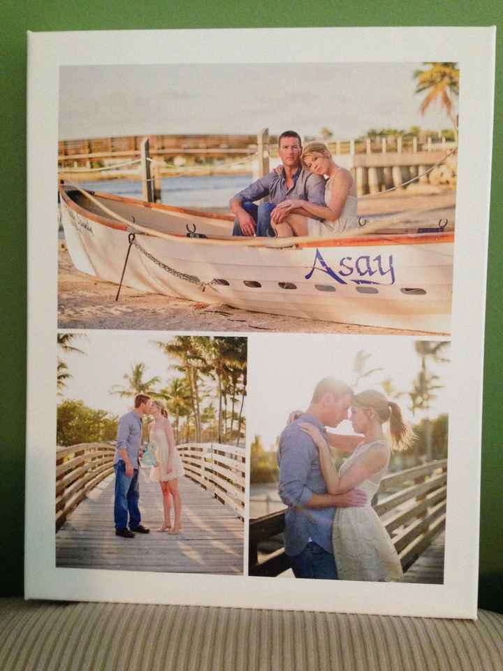 Got my photo guest book today and a collage from Shutterfly! w/pics