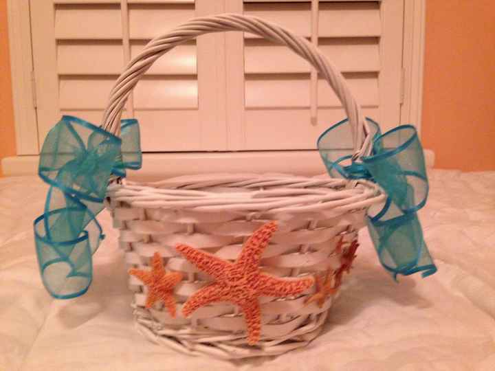 Made my flower girl basket :) w/pic