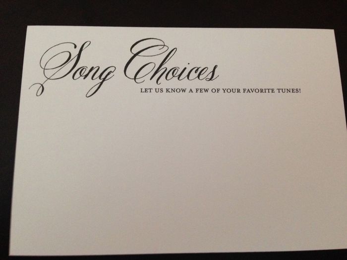 Are you having menu cards?