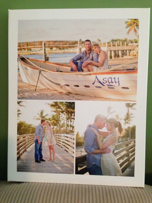 Got my photo guest book today and a collage from Shutterfly! w/pics