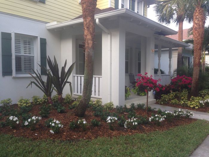 NWR: Worked in the yard all day AND finished stuffing my welcome bags.  before and after pic