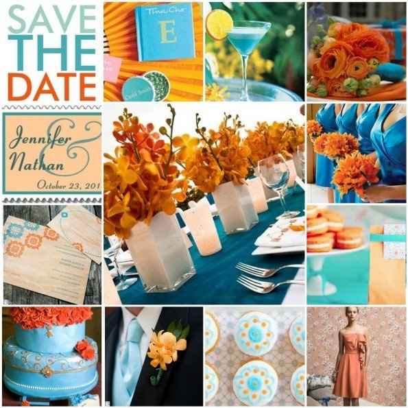 October wedding colors