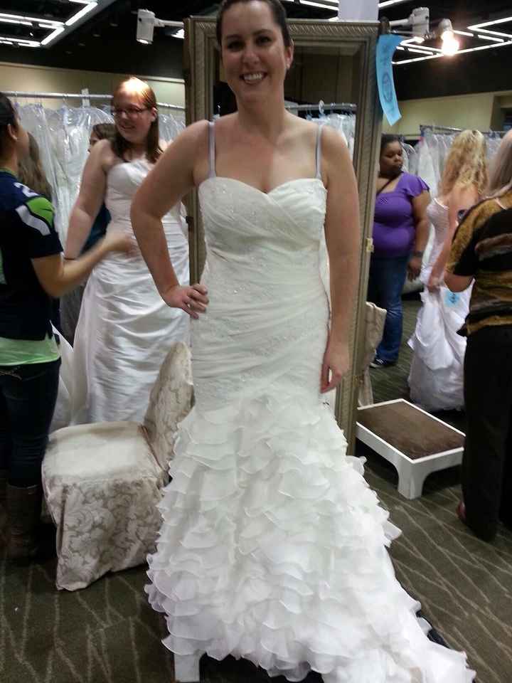 The first wedding dress you ever tried on...