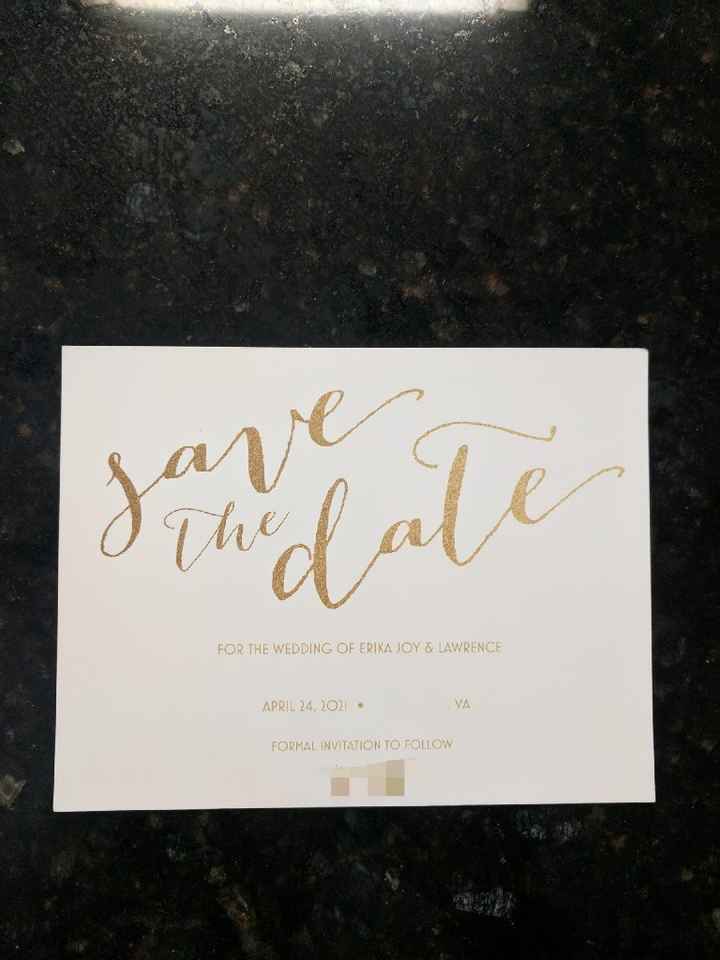 Save the Date from Vista Print - 1