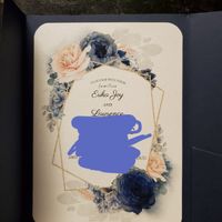 Navy and Blush invitation - 1