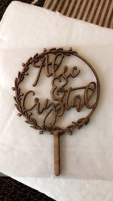 Custom cake topper
