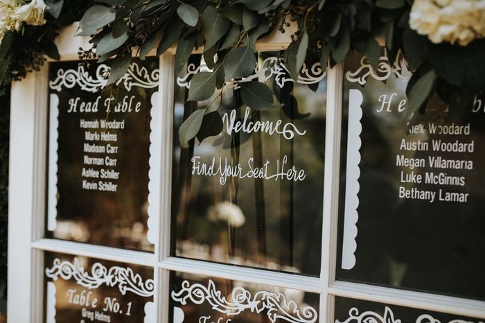 "welcome to our wedding" sign? Or Welcome only 5