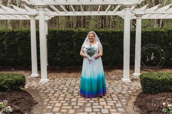 Spray Painted/ombre Dress - 1