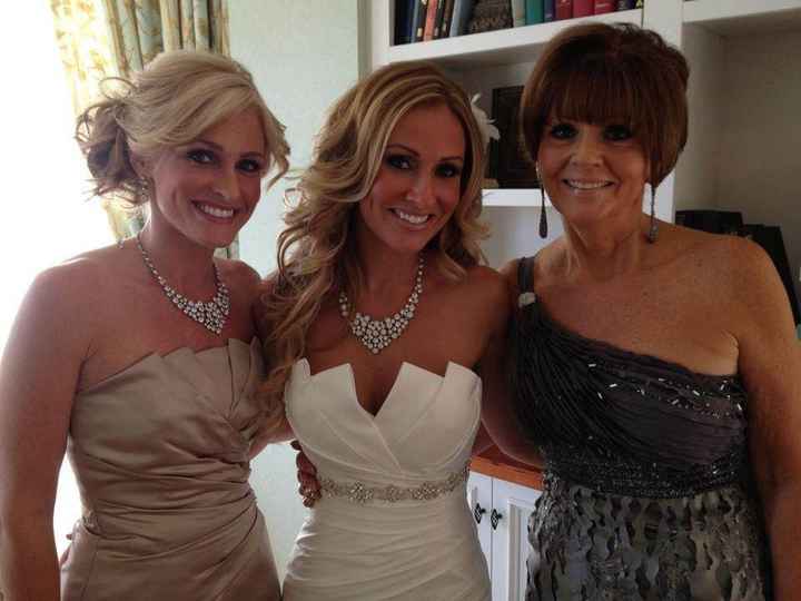 How similar are your bridesmaids dresses to your dress?